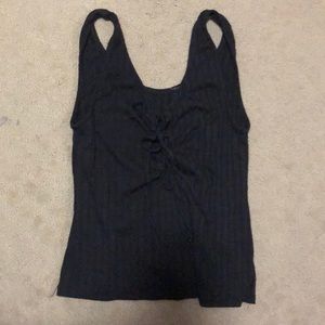 Lace up tank top